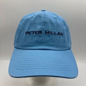 Peter Millar Columbia Blue Adjustable Golf Hat AE0HAUDIO Men’s Cotton Cap OSFM